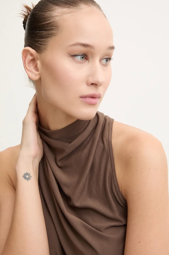 Блузка Rick Owens Lilies коричневий LI02D5121RV