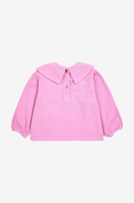 Bobo Choses bluza din bumbac pentru bebelusi Funny Ghost 224AB047 roz AW24
