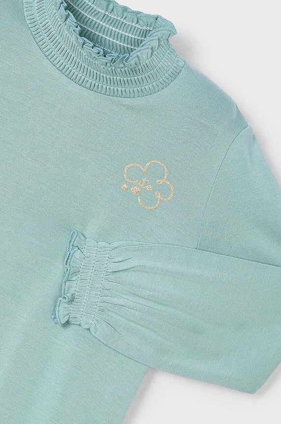 Παιδική μπλούζα Mayoral 145.6E.Mini.9BYH τιρκουάζ AW24