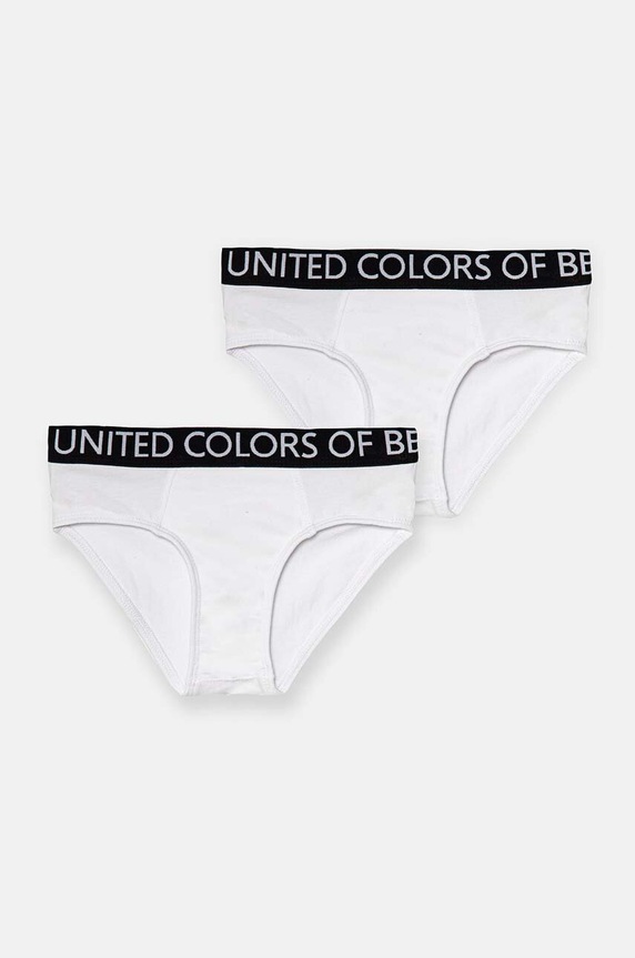 Dječje slip gaćice United Colors of Benetton Planet friendly bijela 3OP80S484.G.Reproposed