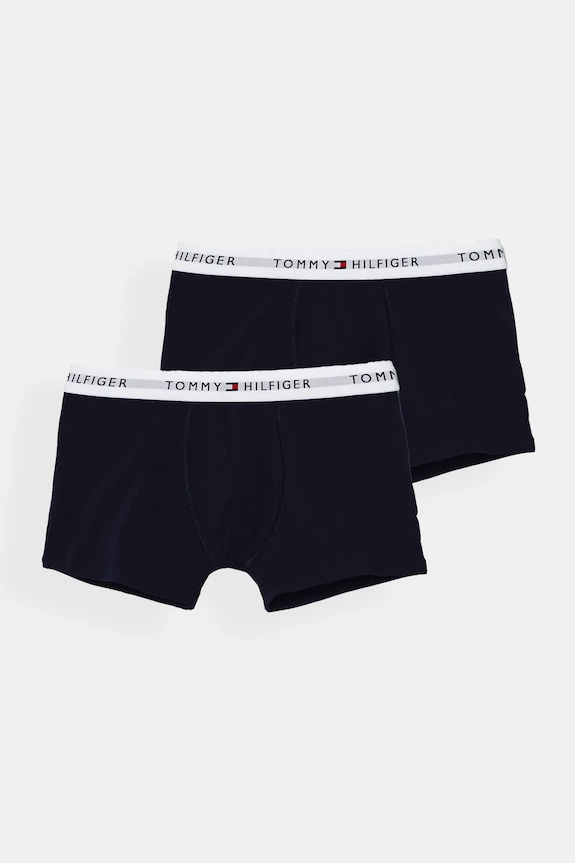 Dječje bokserice Tommy Hilfiger 2-pack print mornarsko plava UB0UB00549.9BYH