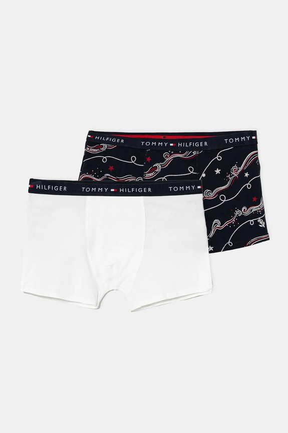 Детски боксерки Tommy Hilfiger (2 чифта) прилепнали боксерки тъмносин UB0UB00550.9BYH