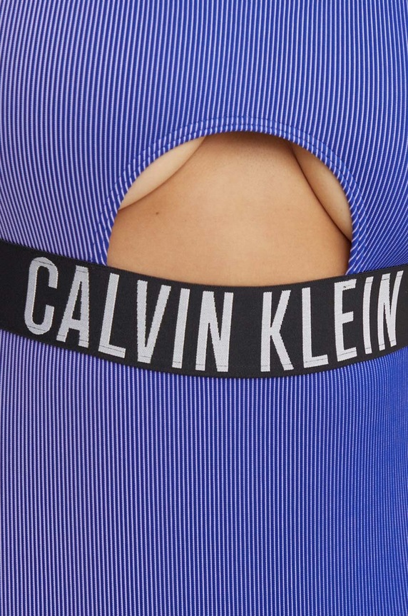 Calvin Klein jednoczęściowy strój kąpielowy niebieski KW0KW02640