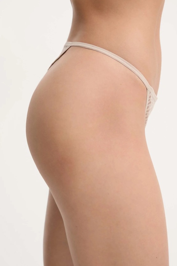 BOSS tanga STRING B LACE 50520383 bej AW25