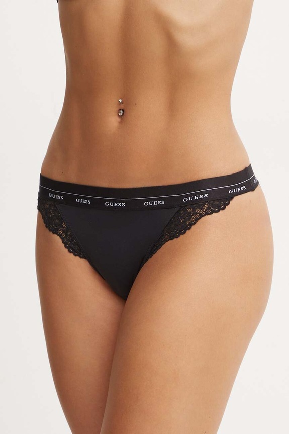 Guess slip brasiliani JANE slip classici nero O4YE00.PZ01C