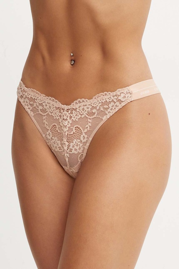 Guess tanga JANE áttetsző bézs O4YE01.PZ01C