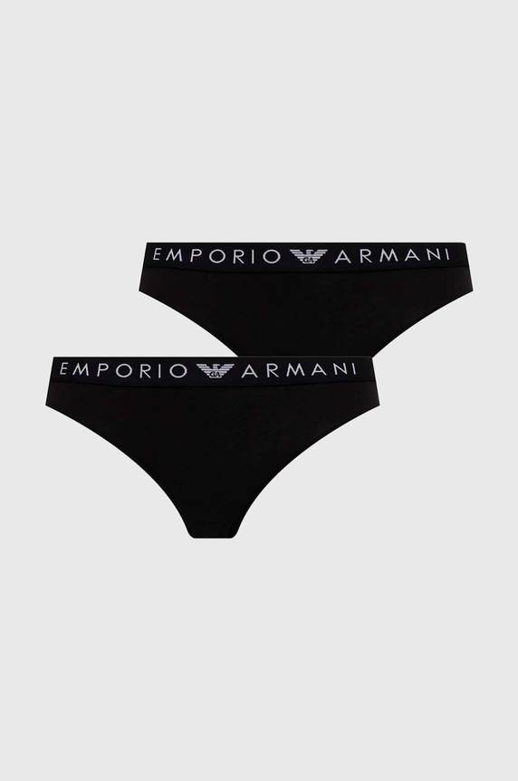 Emporio Armani Underwear figi 2-pack dzianina czarny 163334.4F227
