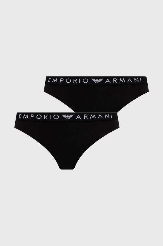 Emporio Armani Underwear figi 2-pack dzianina czarny 163334.4F227