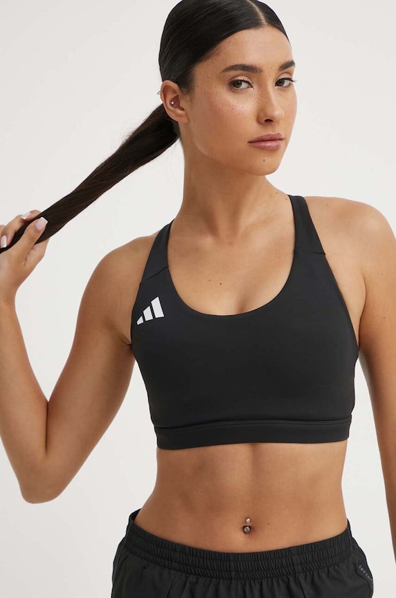 Športová podprsenka adidas Performance Adizero Essentials bez kostíc čierna IT6708