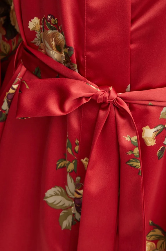 Kućni ogrtač Lauren Ralph Lauren crvena ILN52381
