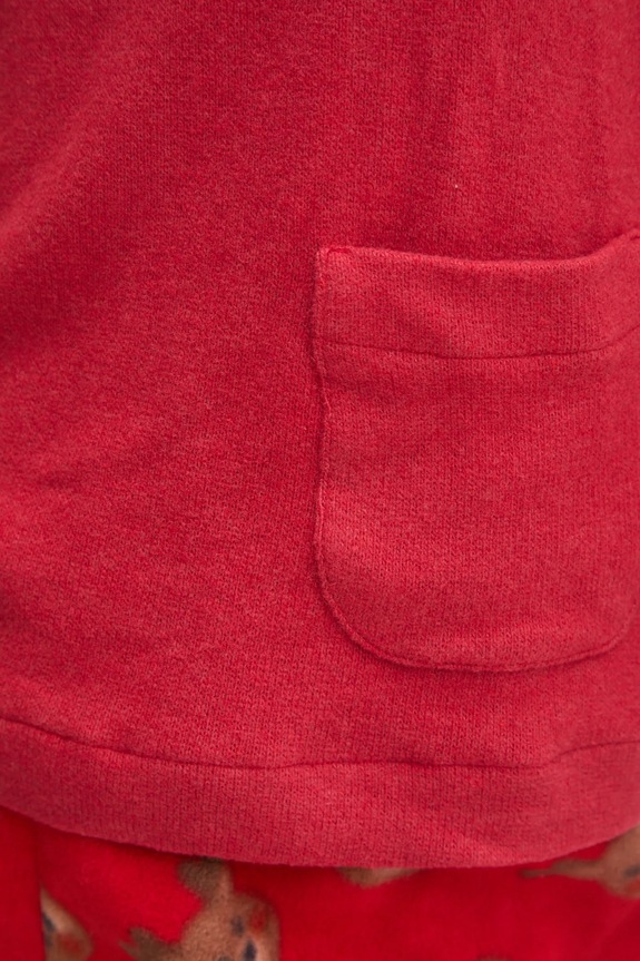 Pyžamové tričko s dlouhým rukávem United Colors of Benetton 3Q413M06F červená