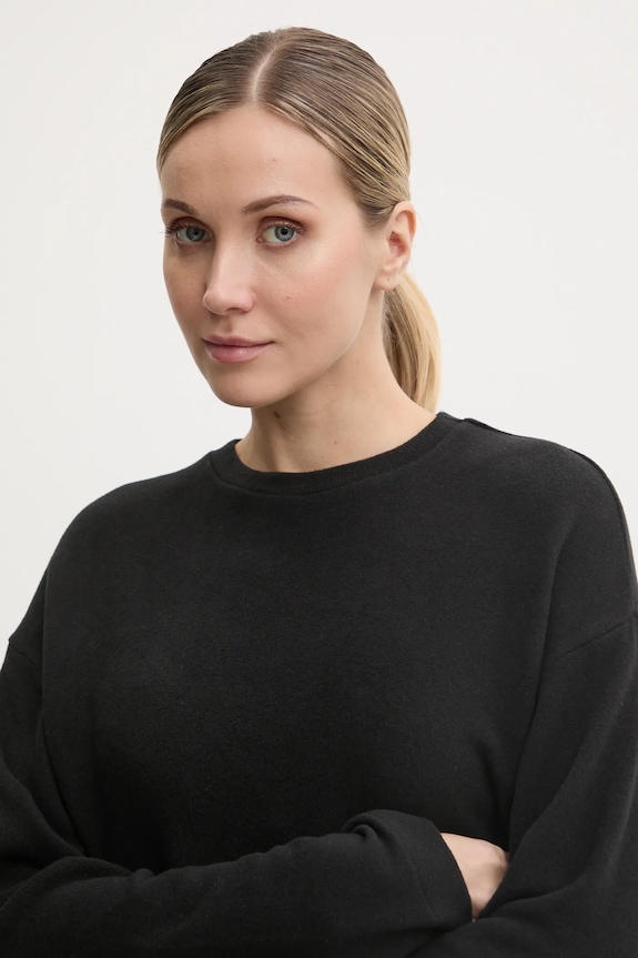 United Colors of Benetton longsleeve piżamowy czarny 3Q413M06F