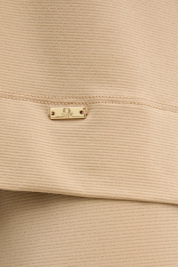 Μακρυμάνικο United Colors of Benetton 3NYW3M06W μπεζ