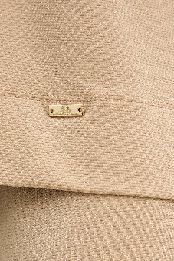 Μακρυμάνικο United Colors of Benetton 3NYW3M06W μπεζ