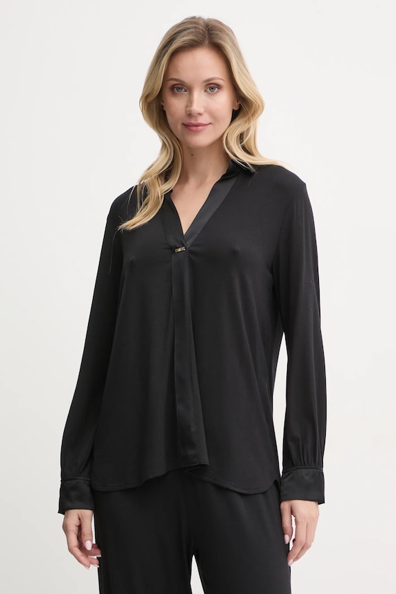 United Colors of Benetton bluza de pijama munte negru 3ZEW3M007