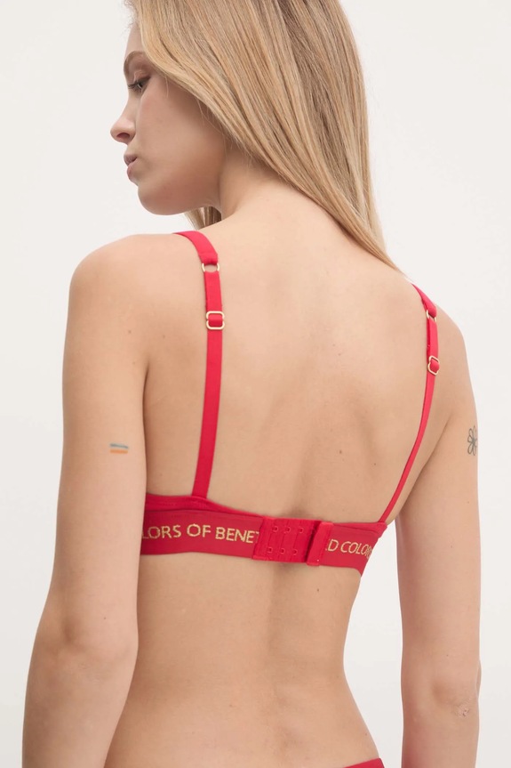 Odzież United Colors of Benetton biustonosz 3OP81R01O czerwony