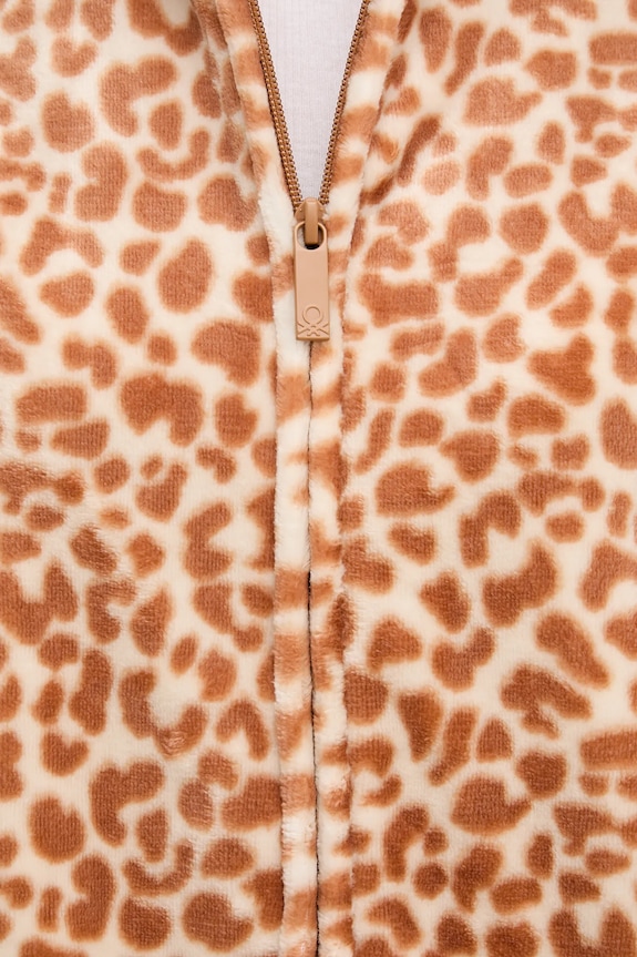 United Colors of Benetton szlafrok 6FK81800P brązowy