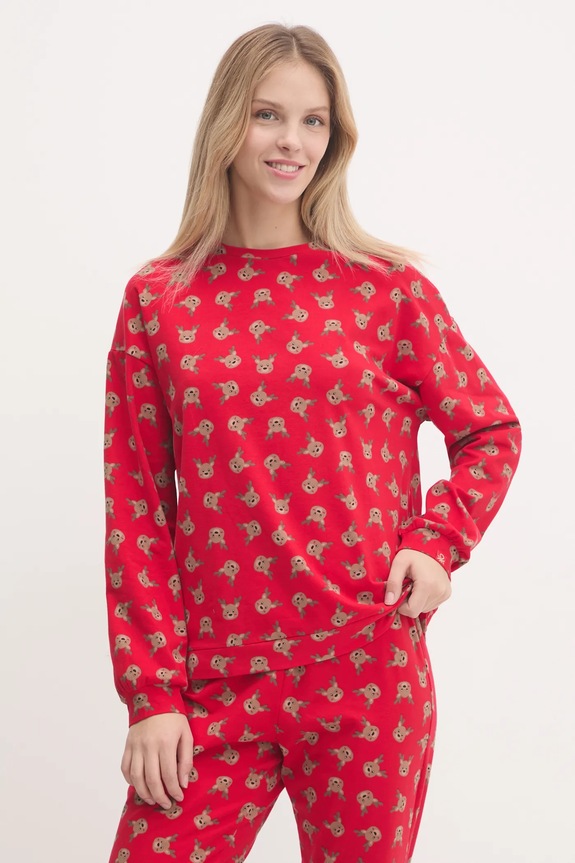 United Colors of Benetton pigiama 38DK3P03L rosso NC24