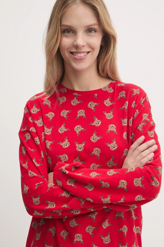 United Colors of Benetton pigiama 38DK3P03L rosso