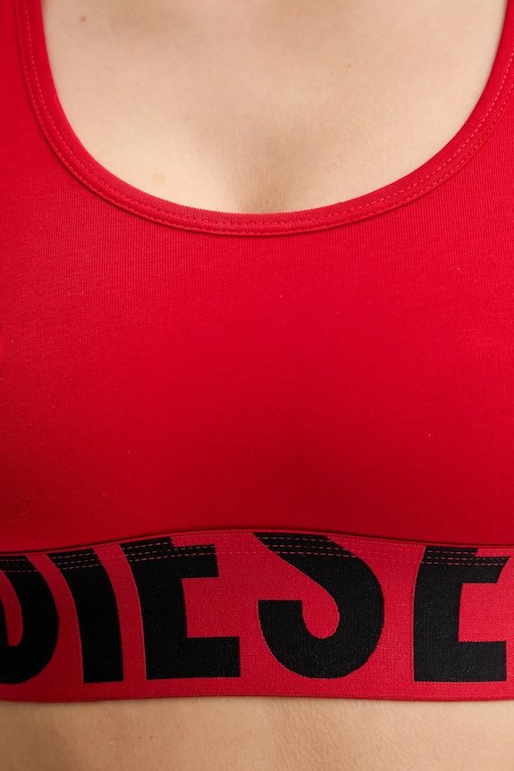 Îmbrăcăminte Diesel sutien sport UFSB-COTTON-RACE-BRALETTE A14591.0HMAU rosu