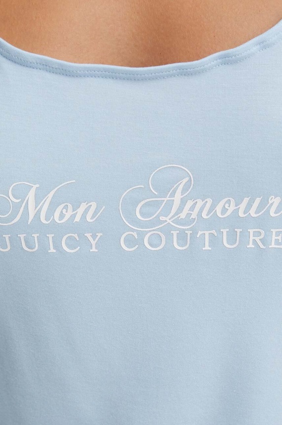 Pyžamový top Juicy Couture CHERUB EMMANUEL FRILLED VEST modrá JCLPT224508.134