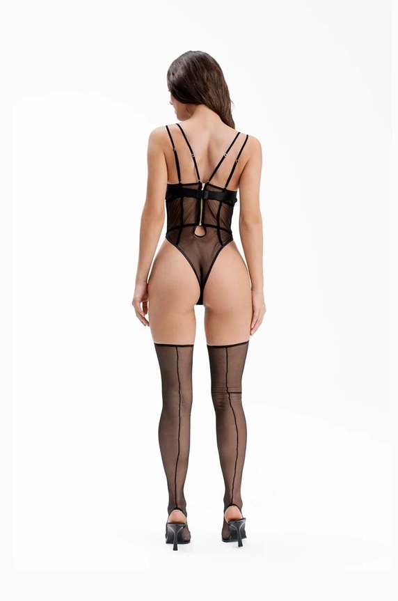 GOD SAVE QUEENS body TRISSY BODYSUIT GSQ.80.160 czarny