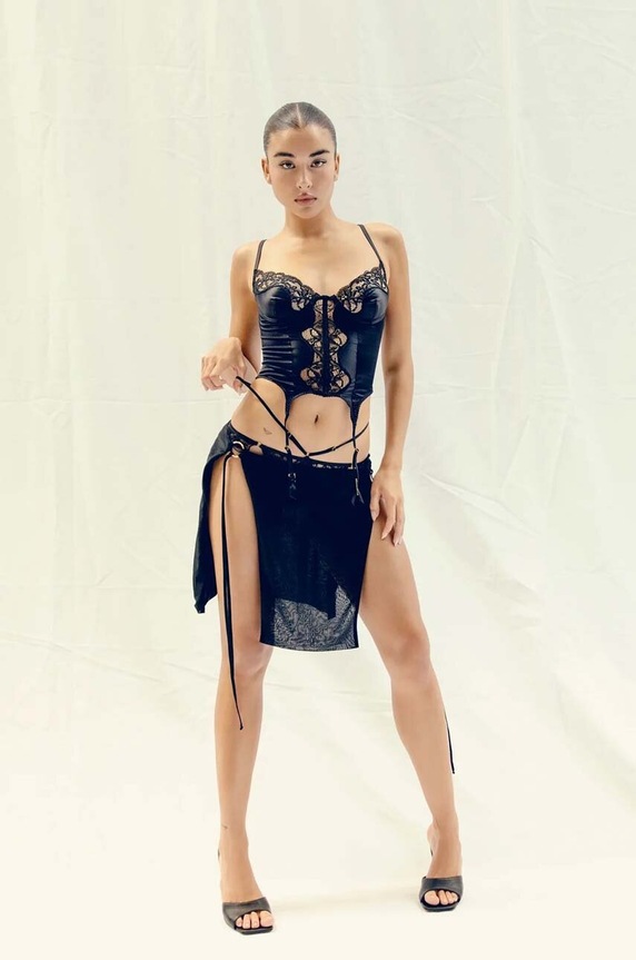 Κορσές GOD SAVE QUEENS SCARLETT CORSET GSQ.54.170