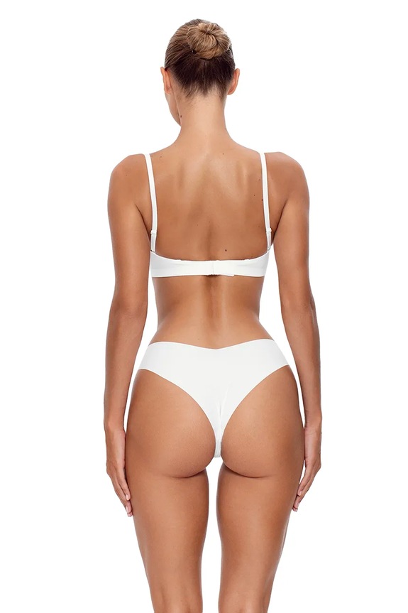 GOD SAVE QUEENS μπραζίλ γυναικείο SECOND SKIN PANTY CHEEKY GSQ.135.121 λευκό AA00
