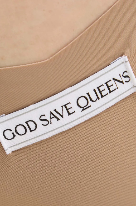 Ρούχα GOD SAVE QUEENS μπραζίλ Γυναικείο SECOND SKIN PANTY CHEEKY GSQ.135.121 μπεζ