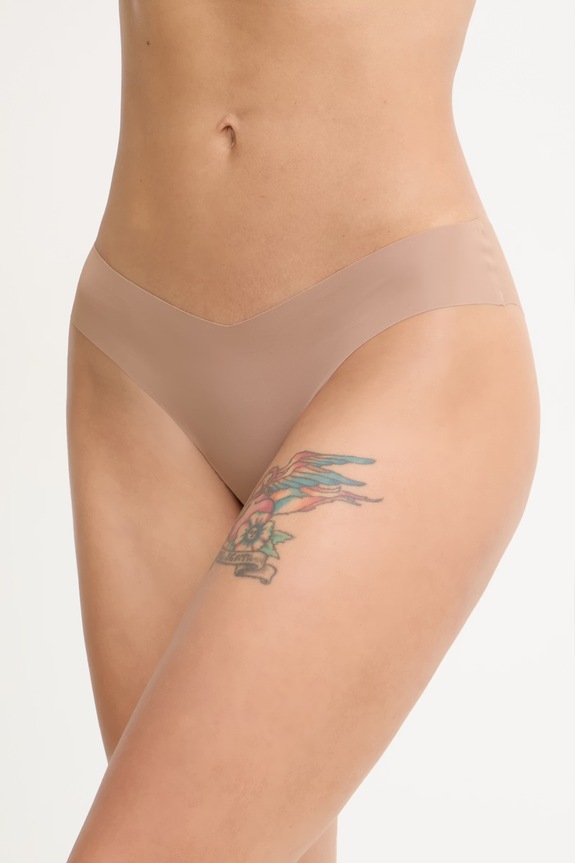 GOD SAVE QUEENS σλιπ Γυναικεία SECOND SKIN PANTY CHEEKY μπεζ GSQ.135.121