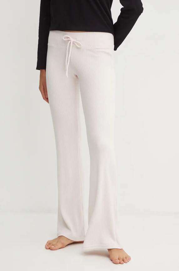 Dugi donji dio pidžame Hollister Co. pletivo roza KI346.4017.600