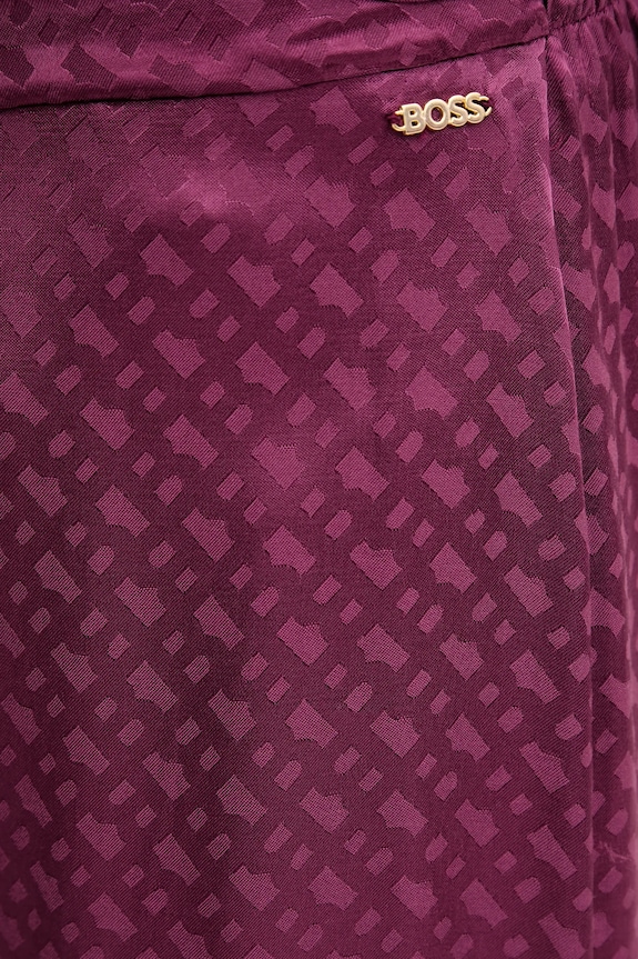 Pyžamové nohavice BOSS B Monogram_Pants fialová 50527254