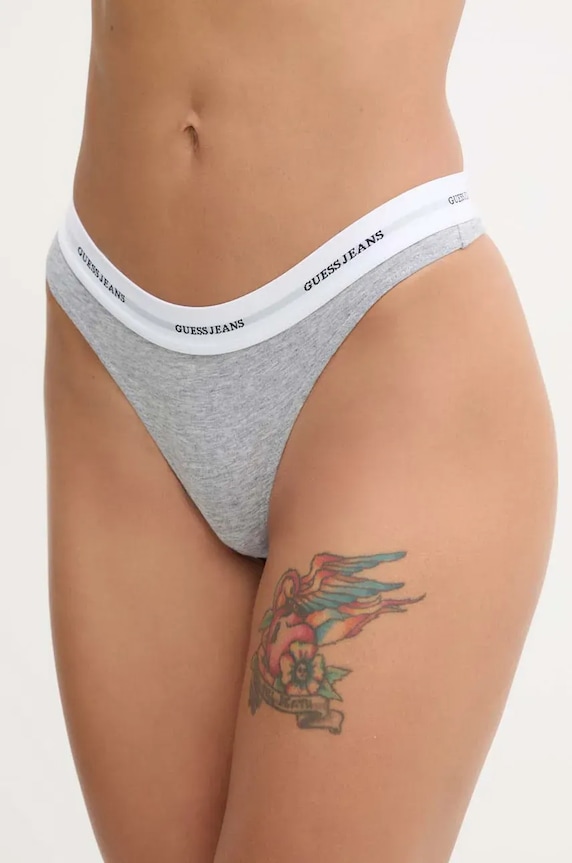 Guess Jeans stringi dzianina szary W4BZ29.KBBU1