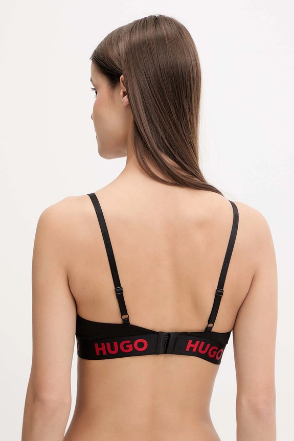Podprsenka HUGO TRIANGLE SPORTY LOGO 50525383 čierna AW25
