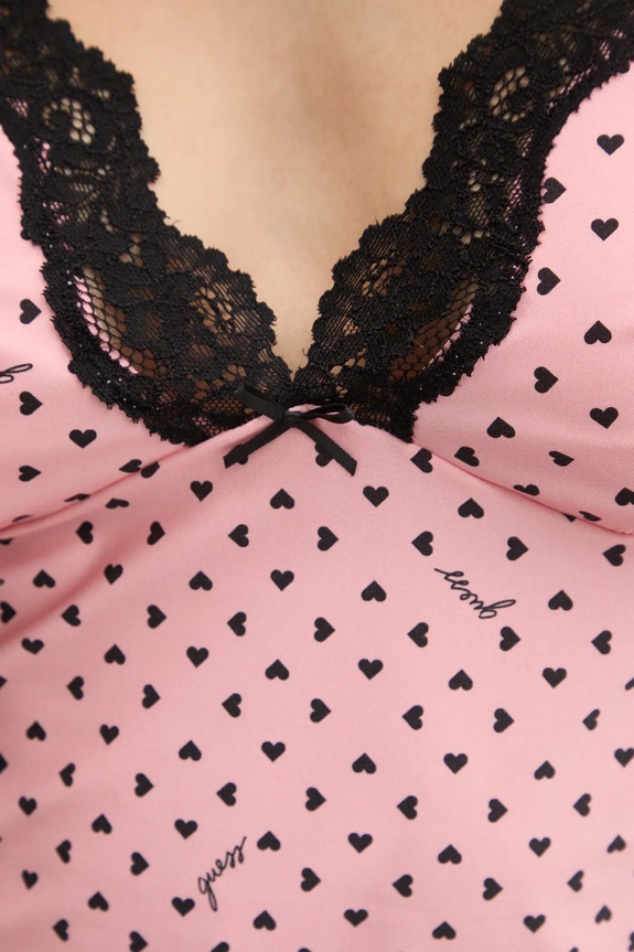 Guess piżama O4BG01.KCF20 różowy