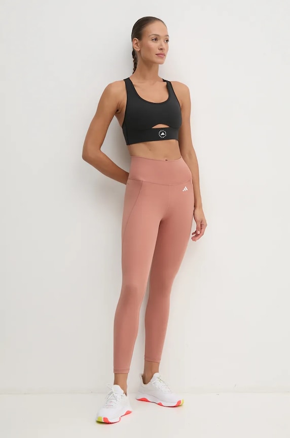 Sportski grudnjak adidas by Stella McCartney TrueStrenght IW6373 crna SS25