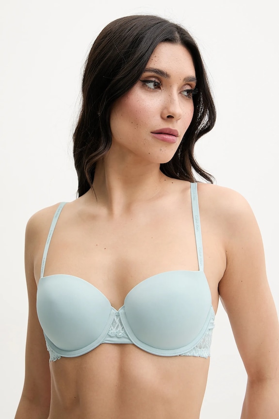 Grudnjak Calvin Klein Underwear bez uzorka tirkizna 000QF7577E