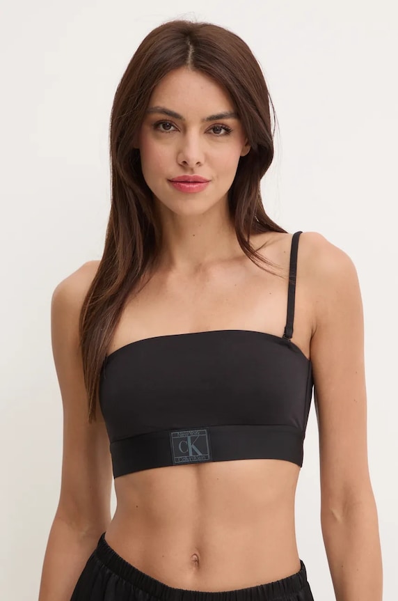 Grudnjak Calvin Klein Underwear pletivo crna 000QF7966E