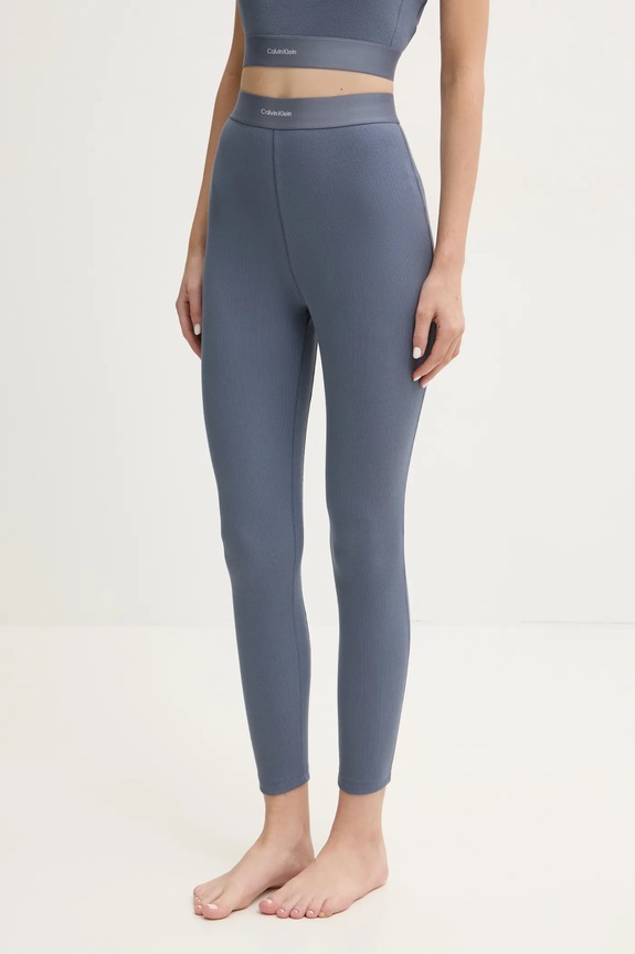 Calvin Klein Underwear legginsy lounge z elastanem niebieski 000QS7220E