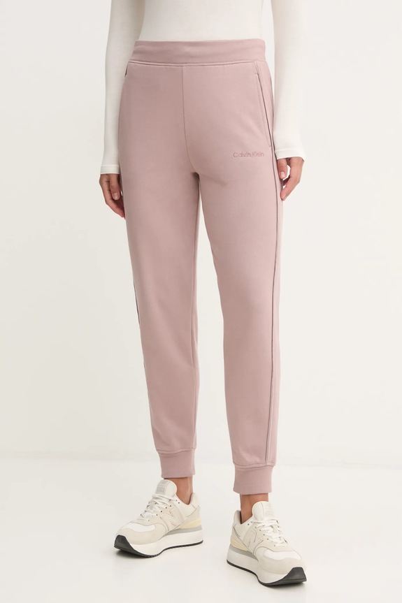 Kalhoty Calvin Klein Underwear pletenina hnědá 000QS7286E