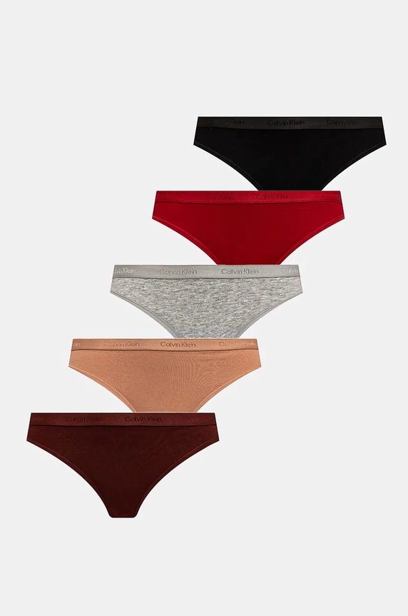 Calvin Klein Underwear figi 5-pack dzianina czerwony 000QD5248E