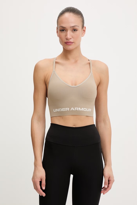 Under Armour αθλητικό σουτιέν Vanish Seamless μπεζ 1384417