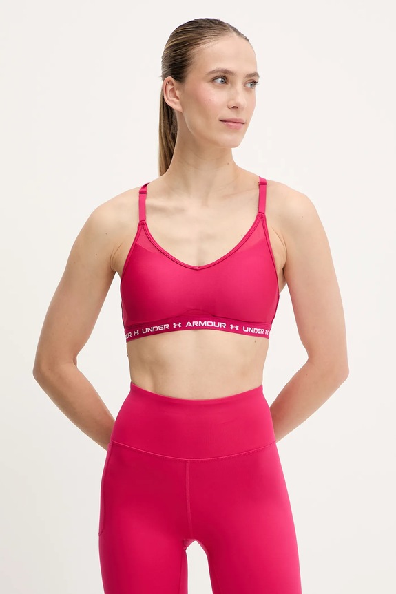 Under Armour sportmelltartó Crossback melltartó merevítő nélkül rózsaszín 1386424