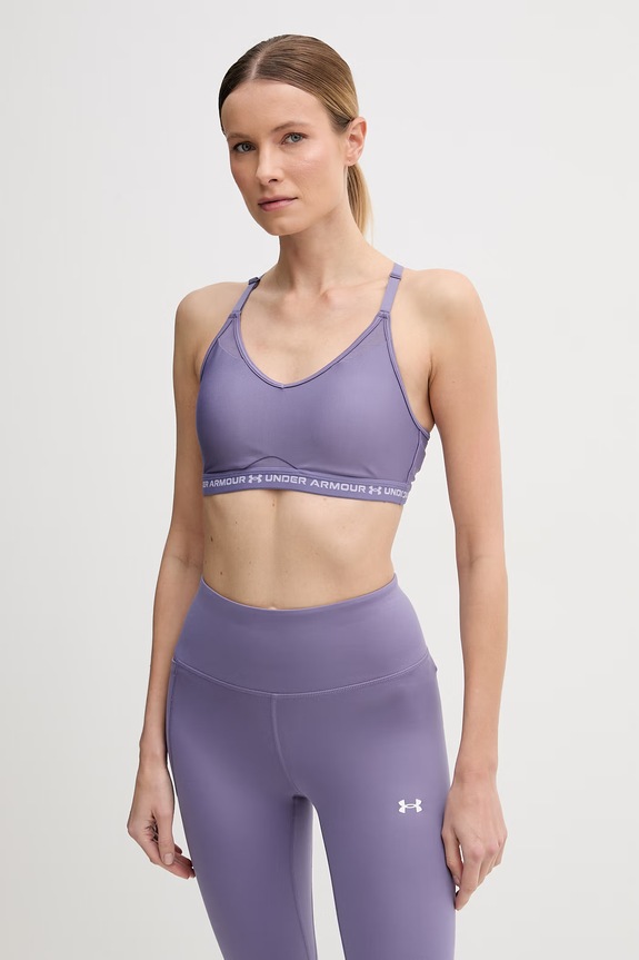 Under Armour αθλητικό σουτιέν Crossback Low μωβ 1386424