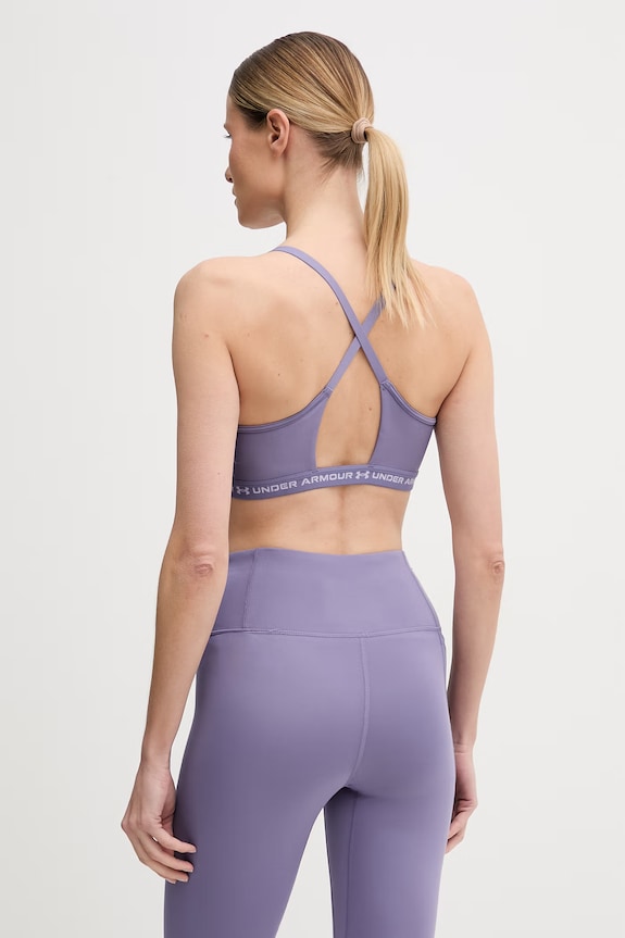 Ρούχα Under Armour αθλητικό σουτιέν Crossback Low 1386424 μωβ