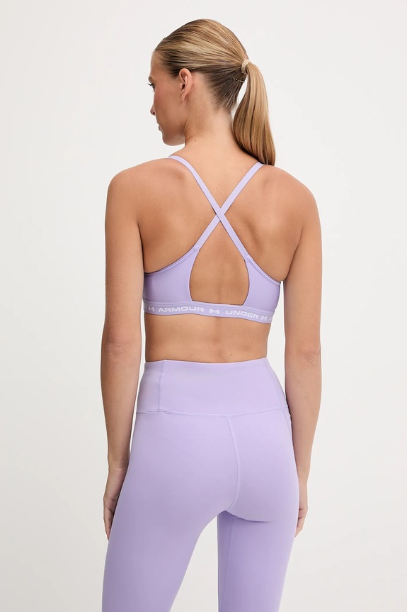 Odzież Under Armour biustonosz sportowy Crossback 1386424 fioletowy