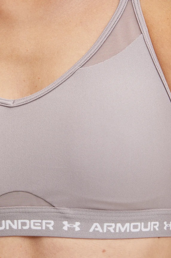 Under Armour biustonosz sportowy Crossback 1386424 szary