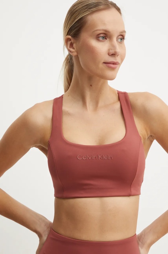 Calvin Klein Performance sutien sport rosu 00GWF4K171