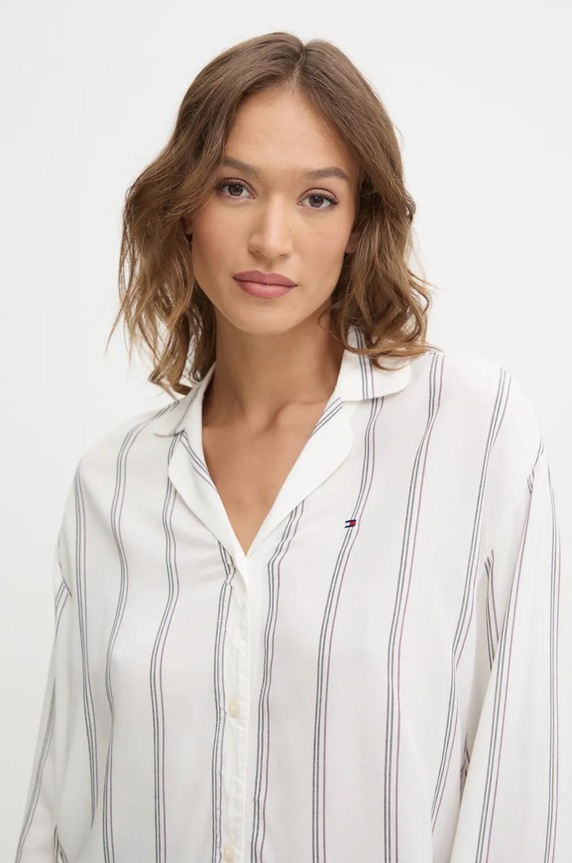 Odzież Tommy Hilfiger koszula piżamowa UW0UW05614 beżowy