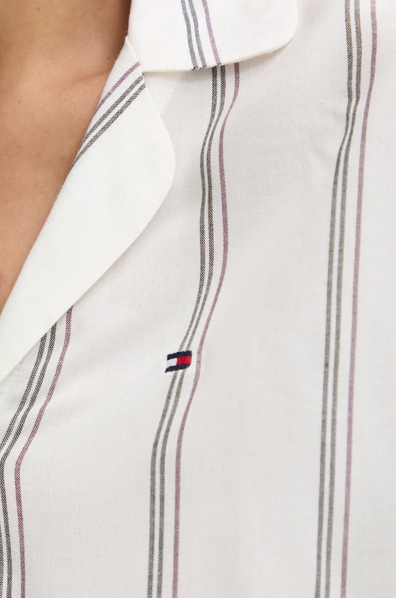 Tommy Hilfiger koszula piżamowa beżowy UW0UW05614